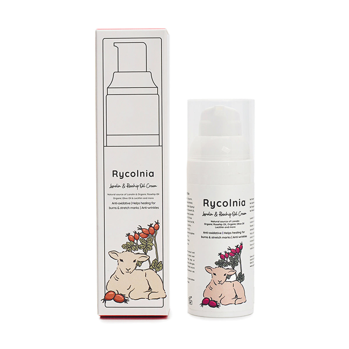 Rycolnia Lanolin & Rosehip Oil Cream 50g